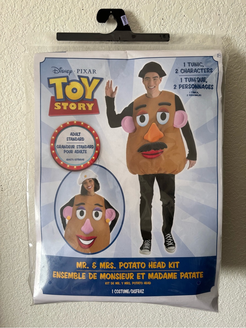 Disney Toy Story Mr. OR Mrs. Potato Head Kit Halloween Costume Adult One Size